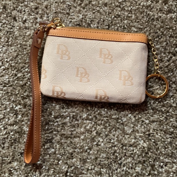 DOONEY & BOURKE WRISTLET CANVAS AND LEATHER NWOT - Picture 2 of 3